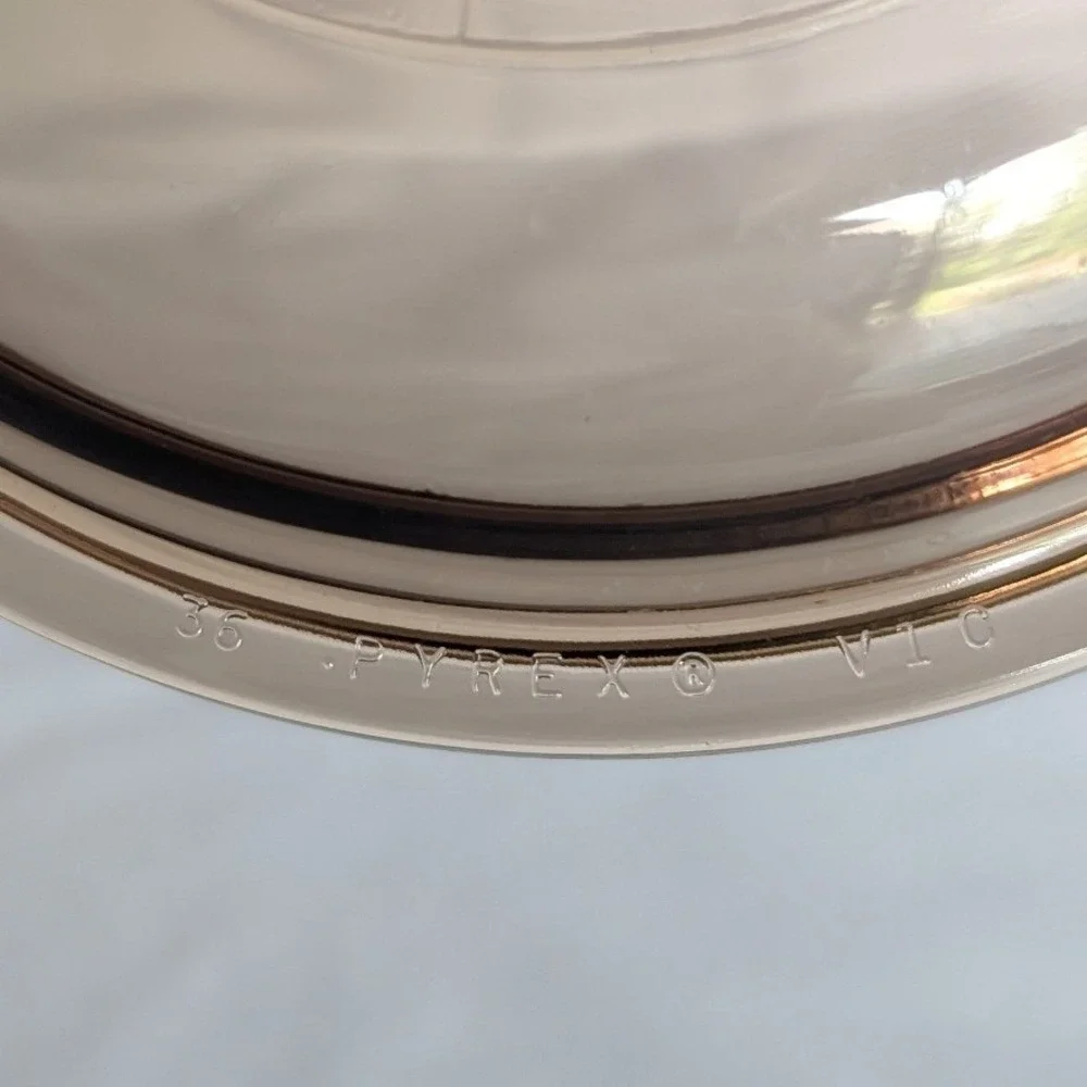 Pyrex Visions V-1-C Amber Glass Lid Replacement 6 Inch Round Visionware Cover
